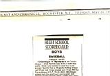 Andy McDougal; newspaper score