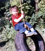 Ben Dorrough; tire swing Penn Yan