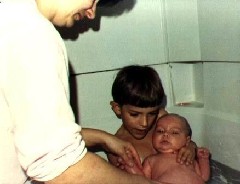 Ruth Dorrough; Andy McDougal; Ben Dorrough; bath tub