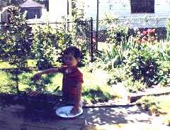 Ben Dorrough; cooking hotdogs