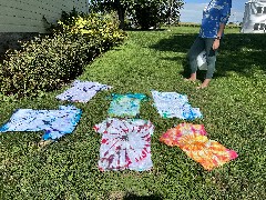 Tie Dye Shirts; How Haus Perry, NY