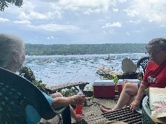 Ruth Bennett McDougal Dorrough; Claudia Welbourne; Lakefront at Porter & Claudia s House; Penn Yan, NY