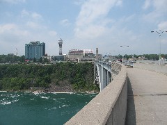 Crossing the Rainbow Bridge near Niagara Falls