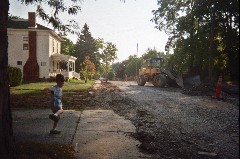 Jacob Wheeler; construction equipment at Canandaigua elementary