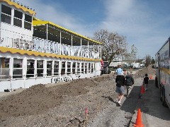 Kat Wheeler; Ellery Wheeler; Ruth Dorrough; Jacob Wheeler; Canandaigua Lady on the pier