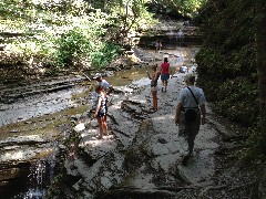 Laura McCandless; Katherine McDougal Wheeler McCandless; Ruth Bennett McDougal Dorrough; Buttermilk Falls Ithaca NY Rim Trail