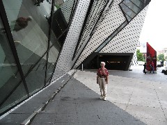 Ruth Bennett McDougal Dorrough; in front of Royal Ontario Museum in Toronto Canada