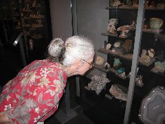Ruth Bennett McDougal Dorrough; minerals and gemstone room at the Royal Ontario Museum in Toronto Canada
