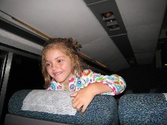 Ellery Kate Wheeler; on Amtrak train