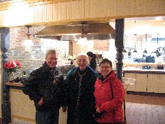 Porter Welbourne; Claudia Welbourne; Ruth Dorrough; at Simply Crepes restaurant