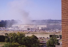 View Pentagon from Hilary s apartment in Washington DC after 911