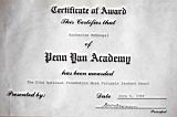 Katherine (Kat) McDougal Wheeler McCandless; awards; Certificate of award Elks National Foundation Most Valuable Student award