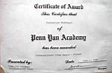 Katherine (Kat) McDougal Wheeler McCandless; awards; Certificate of award International Club award french