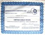 Katherine (Kat) McDougal Wheeler McCandless; awards attendance certificate Empire girls state