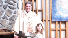 Rev Jay MacLeod; Ellery Kate Wheeler; Ellery s baptism