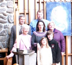 Ruth Bennett McDougal Dorrough; Kurt McCandless; Katherine McDougal McCandless; Chris Wheeler; Ellery Kate Wheeler; Jacob Wheeler; Whitny Wheeler; Ellery s baptism