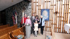 Dan Dorrough; Ruth Bennett McDougal Dorrough; Kurt McCandless; Katherine McDougal McCandless; Chris Wheeler; Ellery Kate Wheeler; Jacob Wheeler; Sonya; Ellery s baptism