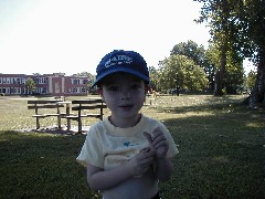 Jacob Wheeler at the Canandaigua Elementary playground