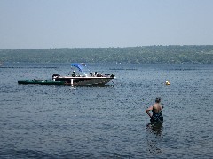 Ruth Bennett McDougal Dorrough; Kat s Camp; boat