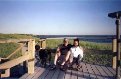 Chris Wheeler; Kat Wheeler; dog