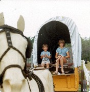 Andy McDougal; Katherine (Kat) McDougal Wheeler McCandless; covered wagon; Mohawk Trail