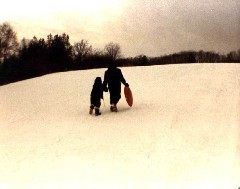 snow sledding