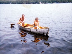 Gordon Bennett; Kat McDougal; canoe Moussam lake