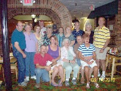 vernon, Sally Bowes; David, Becky Diment; Don, Sandie Sayger; Jane Fry Hoffman; Jeff Fry, Julia (Judy) Kish Dorrough; Karen, James Fry; Tony Sayger; Jan Dorrough Austin; Judy Sayger; Family Gatherings; 2010 Reunion
