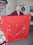 TableCloth that mom (Julia (Judy) Kish Dorrough) made for Norma Stout [Mom s Crafts]