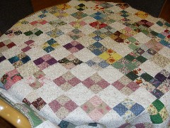 Quilt made by Julia Dorrough while at Dayspring Nursing Home; Dayton-Springfield Road; Fairborn, OH