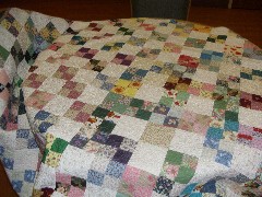 Quilt made by Julia Dorrough while at Dayspring Nursing Home; Dayton-Springfield Road; Fairborn, OH