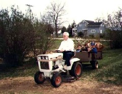 Bruce Dorrough; garden tractor