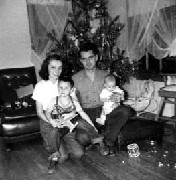 Julia (Judy) Kish Dorroughl Dan Dorrough; Bruce Dorrough; David Dorrough; Christmas