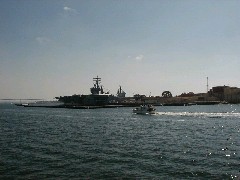 Travel San Diego 2004; harbor tour Navy Base