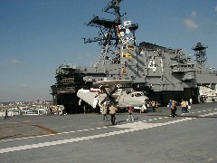 Travel San Diego 2004; Aircraft carrier tour USS Midway