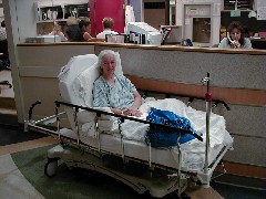 Ruth Bennett McDougal Dorrough; Hospital Emergency Room; Broken knee