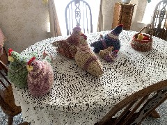 Ruth; Handy Work; Emotional Support Chickens