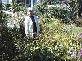 Ruth Dorrough; Canandaigua backyard