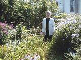 Ruth Dorrough; Canandaigua backyard