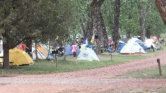 tents; Medora Campground, ND