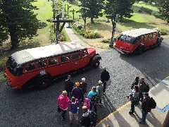 Red Bus; Glacier Lodge; East Glacier, MT