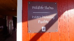 sign 
WildLife Shelter
Intern Housing Facility