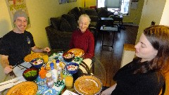 Ben Dorrough; Ruth Bennett McDougal Dorrough; Sarah Derry; Ben and Sarah s apartment in Fairbanks