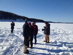 Road Scholar Group; Yukon River Camp Alaska