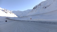 sign Avalanche Area Next 5 Miles Do not stop