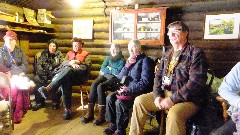 Kay Overbay; Phyllis, Gary Hergenraderl Alice; Janet Bias; Norm Overbay; Wiseman AK