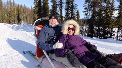 Dan Dorrough; Ruth Bennett McDougal Dorrough; Coldfoot; Dog Sled Ride