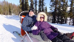 Dan Dorrough; Ruth Bennett McDougal Dorrough; Coldfoot; Dog Sled Ride