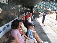 Katherine (Kat) McDougal McCandless; Ruth Bennett McDougal Dorrough; Kurt McCandless; Jacob Wheeler; Camden Yards Ballpark Baltimore MD;