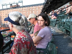 Ruth Bennett McDougal Dorrough; Kurt McCandless; Katherine (Kat) McDougal McCandless; Camden Yards Ballpark Baltimore MD;